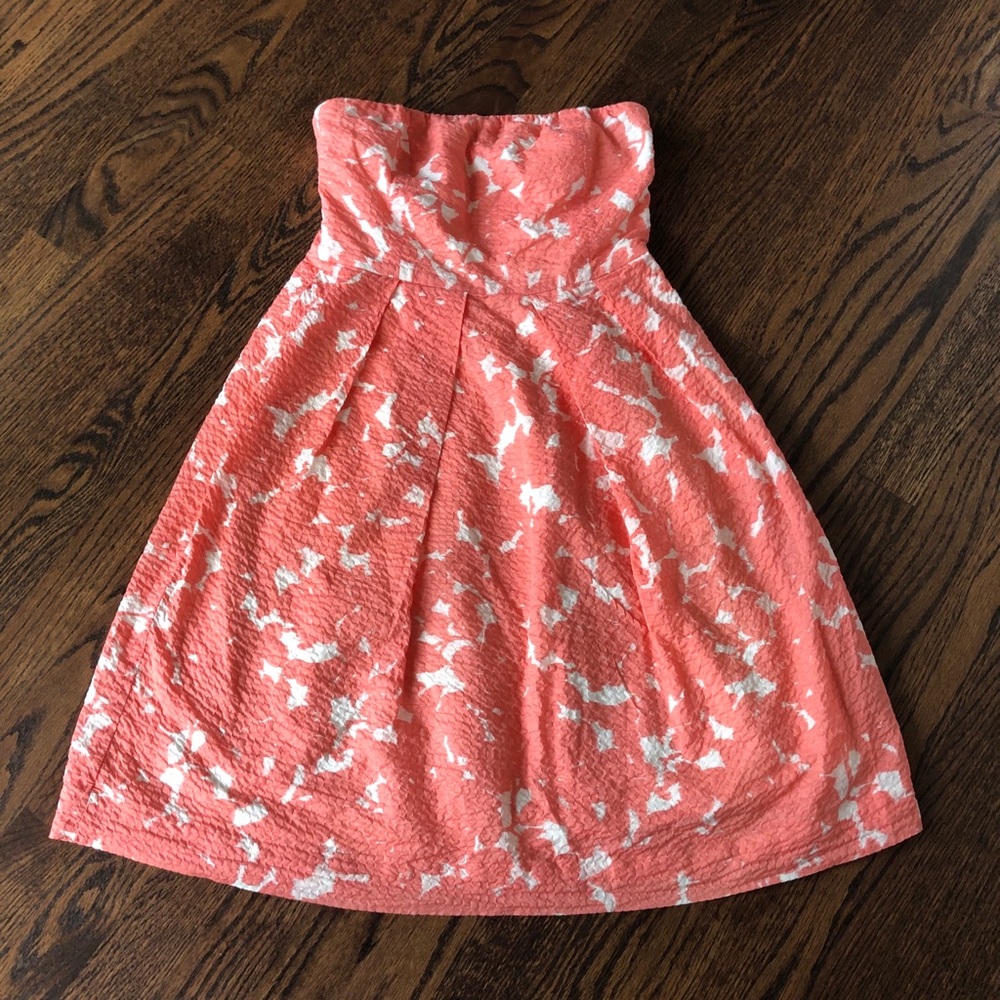 J.Crew Floral Strapless Dress